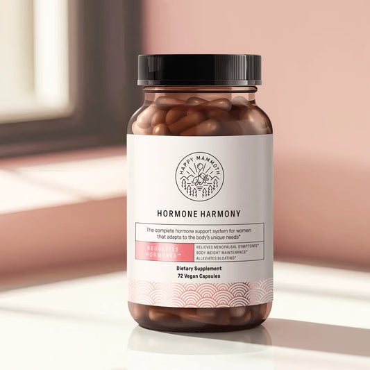 Happy Mammoth | Hormone Harmony Natural Hormonal Support for Women, Relief for Menopause, Perimenopause, Healthy Hormonal Balance, Hot Flashes | 72 Capsules.