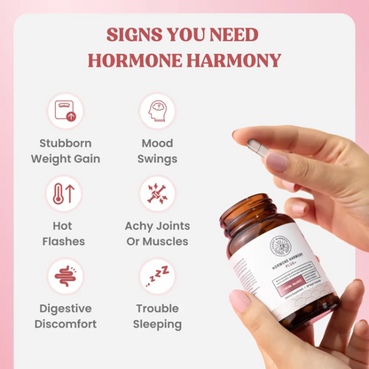 Happy Mammoth | Hormone Harmony Natural Hormonal Support for Women, Relief for Menopause, Perimenopause, Healthy Hormonal Balance, Hot Flashes | 72 Capsules.