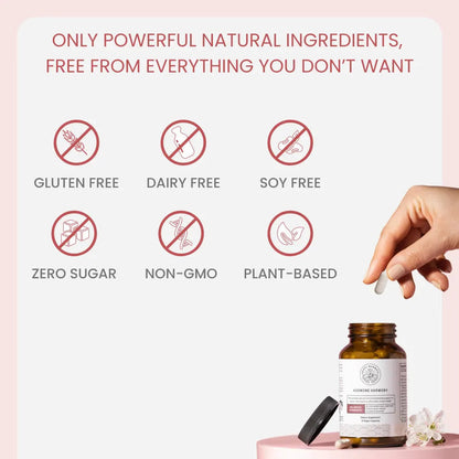 Happy Mammoth | Hormone Harmony Natural Hormonal Support for Women, Relief for Menopause, Perimenopause, Healthy Hormonal Balance, Hot Flashes | 72 Capsules.